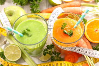 yaz için metre ile sebze yüzlü