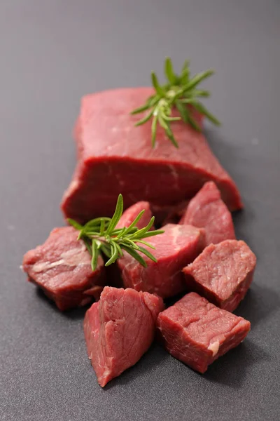 Trozo Carne Res Carne Cruda — Foto de Stock