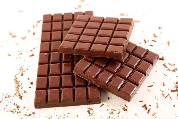 Chocolate Bar White Background — Stock Photo, Image