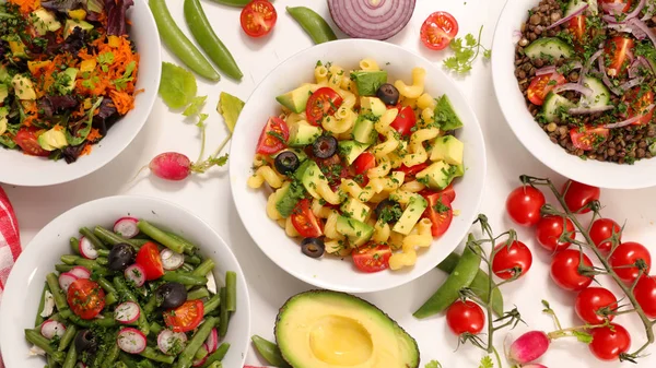 Diferente Tipo Ensalada Verduras —  Fotos de Stock