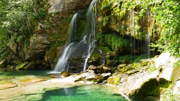 Bofetada Virje Bela Cachoeira Slovenia — Fotografia de Stock