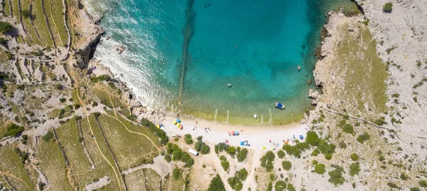 Vista Aérea Hermosa Playa Costa — Foto de Stock