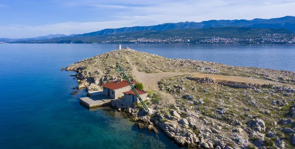 Luchtfoto Van Het Eiland Kroatië — Stockfoto
