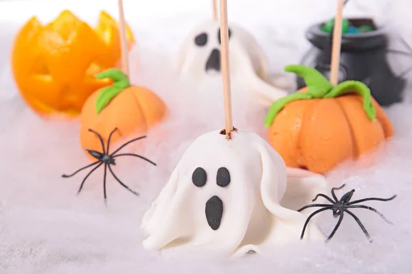 Decorazione Halloween Con Dolciumi Caramelle — Foto Stock