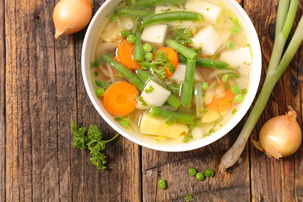 Tazón Verduras Caldo —  Fotos de Stock