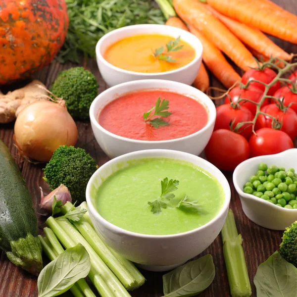 Different Sort Vegetable Soup Winter Soup — Stock Photo, Image