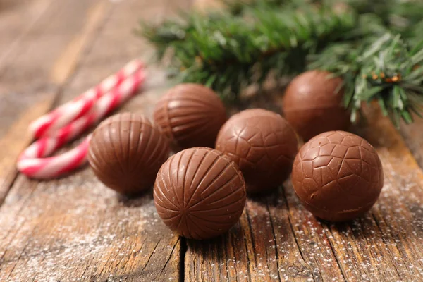 Шоколадный Шарик Рождество — стоковое фото
