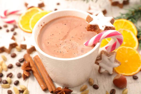 Milch Und Kakao Für Den Winter — Stockfoto
