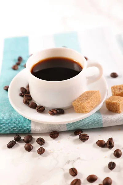Coffee Cup Brown Sugar — Stock Photo, Image