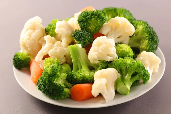 Couve Vegetal Broccolis Cenoura Couve Flor — Fotografia de Stock