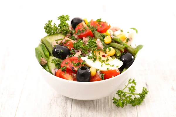 Gemengde Groentesalade Kom — Stockfoto