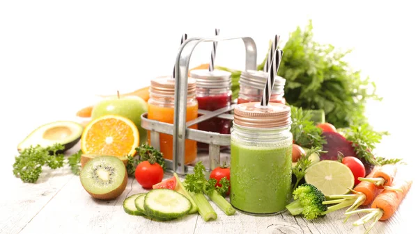 Fruit Vegetable Smoothie Juice — Stock Photo, Image