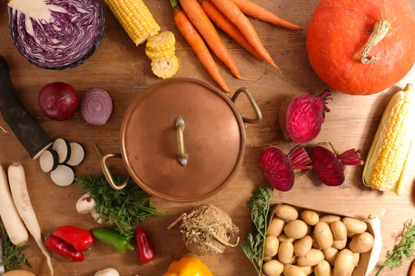 Casserole Légumes Pour Soupe — Photo