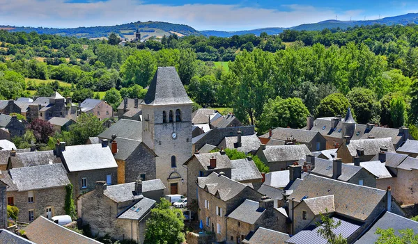 Aveyron Daki Kırsal Köy Fransa Nın Tipik Köyü — Stok fotoğraf