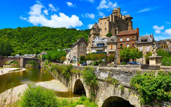 Aveyron Fransa Güzel Bir Turistik Köy — Stok fotoğraf