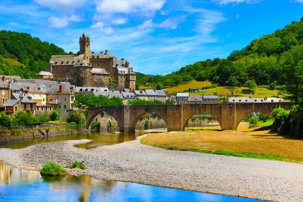 法国Aveyron美丽的旅游村 — 图库照片