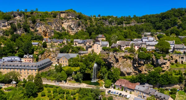 法国美丽的Aveyron村 Salle La源 — 图库照片