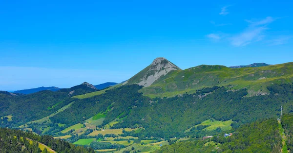 Massif Central Cantal Auvergne Volcanic Landscape — Stock Photo, Image