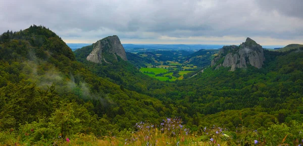 Auvergne Bakış Açısı Fransa Manzarası — Stok fotoğraf