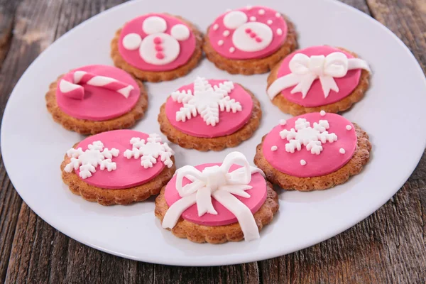 Traditioneel Kerstkoekje Van Peperkoek — Stockfoto