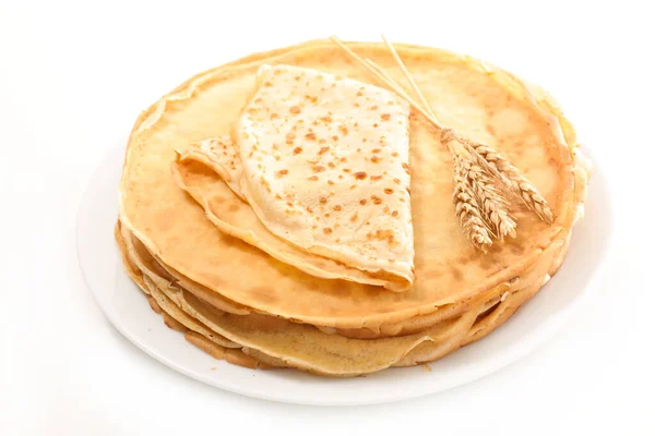 Stack Crepe Isolated White Background — Stock Photo, Image