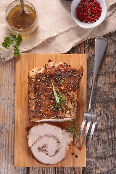 Roast Beef Veal Vegetable Herb — Stock Photo, Image