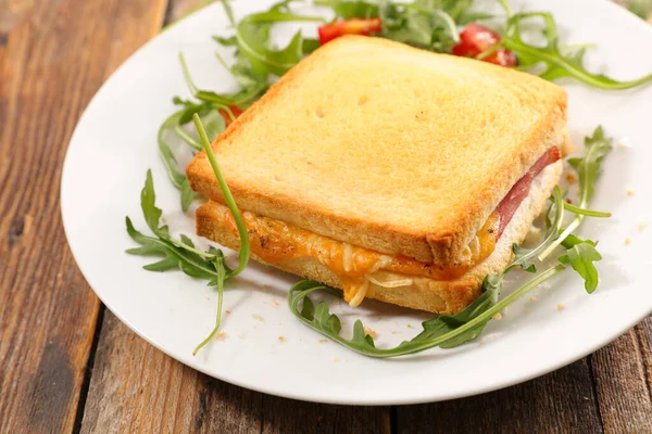 Croque Monsieur Grilled Toast Ham Cheese — Stock Photo, Image