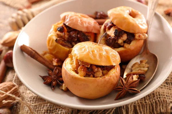 Baked Apple Fruits Spices — Stock Photo, Image