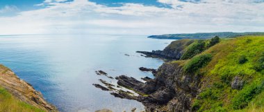 Sinemorets, Bulgaria.View Sinemorets Bulgaristan yakınındaki kıyılarının içinde Karadeniz'in plaj.