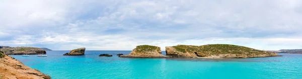 Blauwe Lagune Comino Eiland Malta — Stockfoto