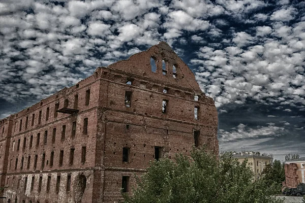 Muzeum Panoramy Nazwie Bitwa Pod Stalingradem Budynek Zachowany Czasów Wojny — Zdjęcie stockowe