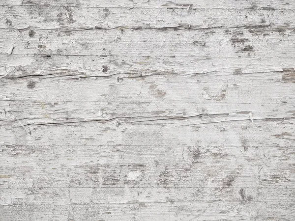 Bílé Pozadí Grunge Odlupující Malbu Staré Dřevěné Podlahy — Stock fotografie