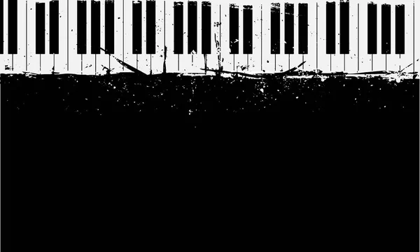 Ilustrasi Rinci Dari Grunge Piano Background Eps10 Vektor - Stok Vektor