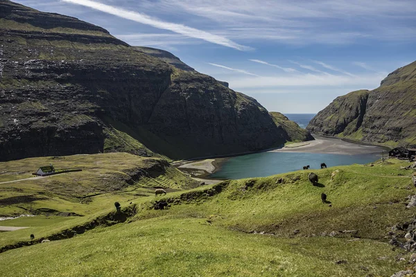 Saksun Village Bay — Stockfoto