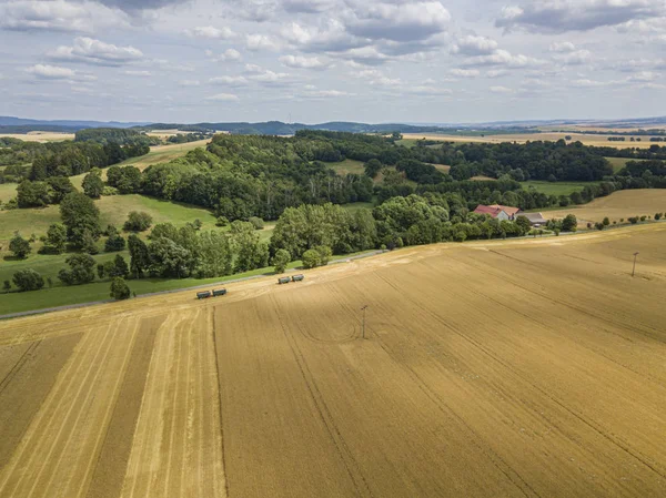 Landbouw landschap antenne — Stockfoto