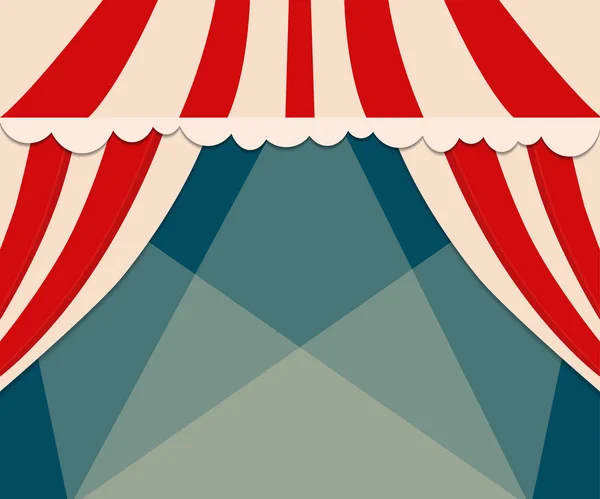 Шаблон Плаката Цирка Занавесками Дизайн Презентации Концерт Векторная Иллюстрация — стоковый вектор