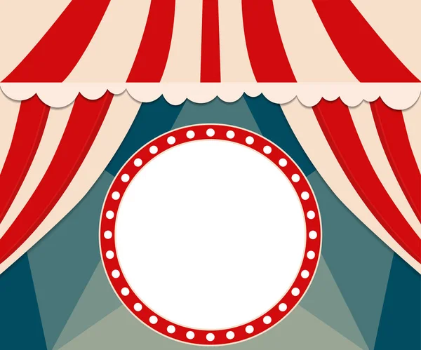 Modelo Cartaz Com Banner Circo Retro Design Para Apresentação Concerto —  Vetores de Stock