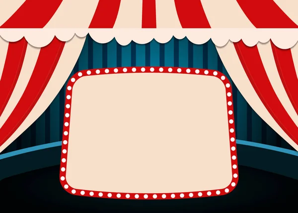 Шаблон Плакату Ретро Цирковим Банером Дизайн Презентації Концерту Шоу Векторні — стоковий вектор