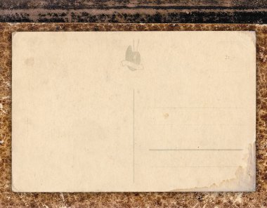 Eski kitap kapağı yaşında retro kartpostal ile antika arka plan