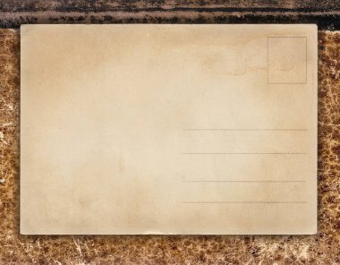 Eski kitap kapağı yaşında retro kartpostal ile antika arka plan