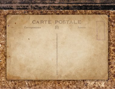 Eski kitap kapağı yaşında retro kartpostal ile antika arka plan