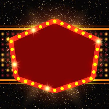 Retro afiş poster şablonu. Tanıtım, konser, gösteri için tasarım. Vektör çizim