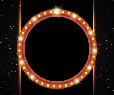 Lüks siyah ve altın arka plan. Tanıtım, konser, gösteri için tasarım. Vektör çizim