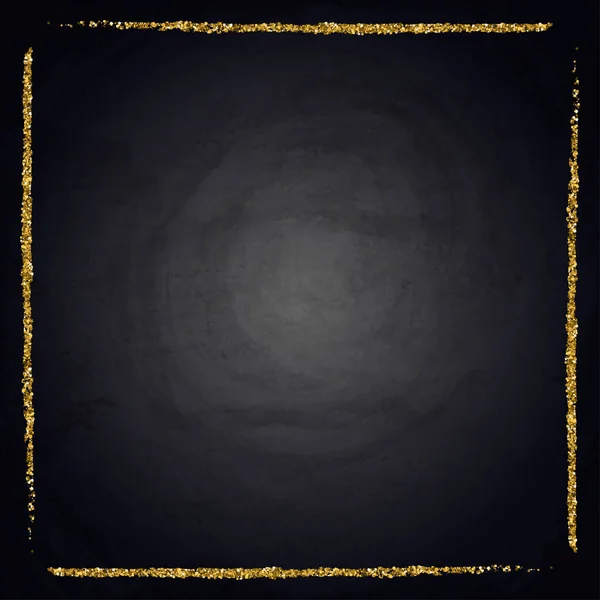 Шаблон Ділових Вітальних Листівок Золота Сяюча Рамка Дошці Векторні Ілюстрації — стоковий вектор