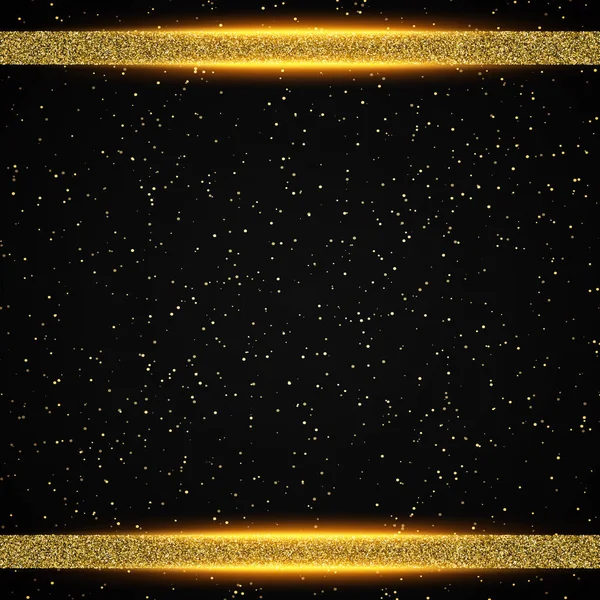 Luxusní Černé Zlaté Pozadí Design Pro Prezentaci Koncert Show Vektorové — Stockový vektor