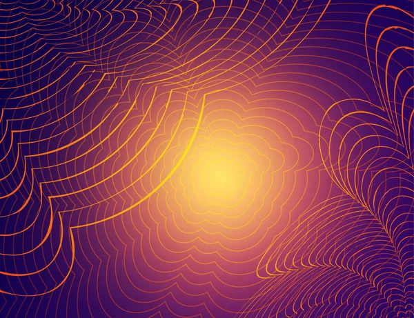 抽象的な輝く波動的背景 ベクトル図 — ストックベクタ