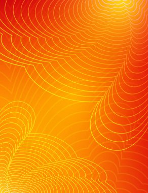 Parlayan dalgalar dinamik arka plan. Vektör çizim