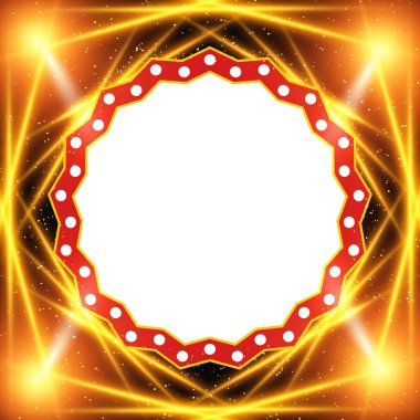 Poster şablonu afiş spot ile. Sunum için tasarım,