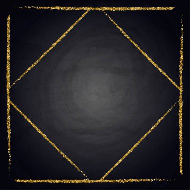 Tebrik teklif kartvizit şablonu. Altın parlayan karede