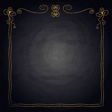 Tebrik teklif kartvizit şablonu. Altın parlayan karede